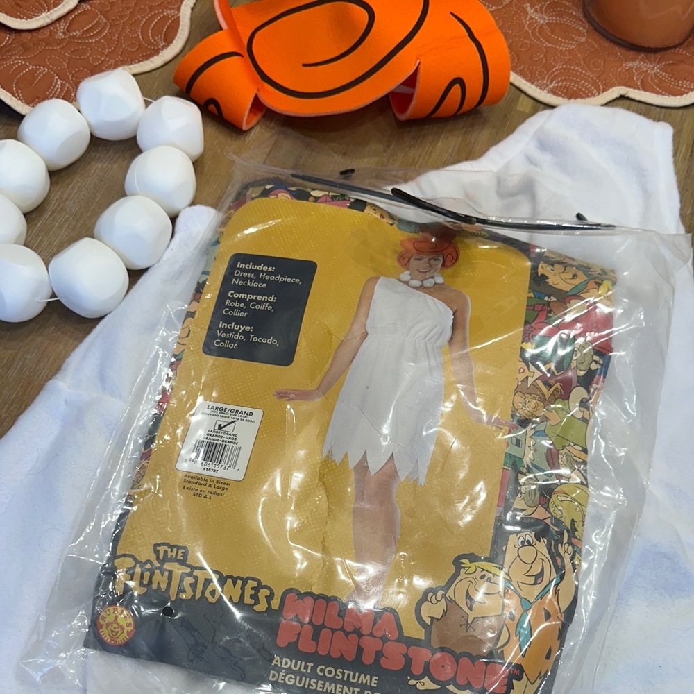 Wilma Flintstone Woman’s Costume - White